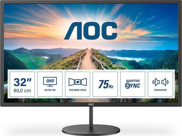 AOC Q32V4 Monitor 32" QHD IPS 2560x1440 16:9