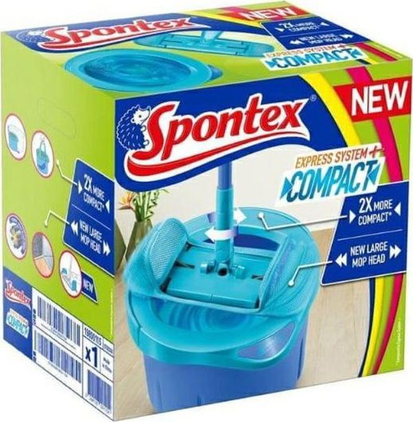 Σφουγγαρίστρα Spontex Express System Plus Compact (500000003) με κουβά 8405086 3384128001154
