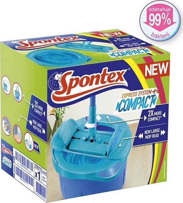 Σφουγγαρίστρα Spontex Express System Plus Compact (500000003) με κουβά 8405086 3384128001154