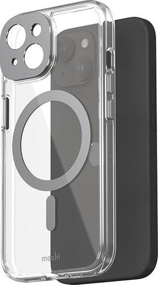 Moshi Moshi iGlaze MagSafe - Θήκη iPhone 15 (Μετεωρίτης Γκρι)