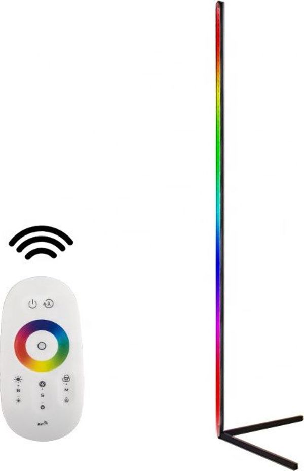 Mozos Γωνιακό φωτιστικό δαπέδου LC-RGB LED μαύρο