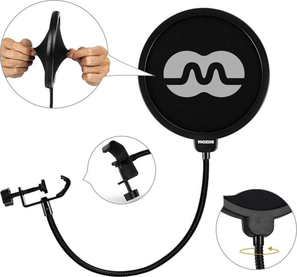 Mozos Mozos Επιτραπέζιο τρίποδο SB37 + Φίλτρο ποπ μικροφώνου PS-1