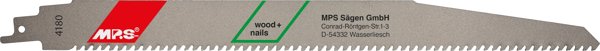 MPS Δεξιά. pj με καρβίδιο μεσαίο. με κρασί 280 mm 6TPI 1 τεμ.