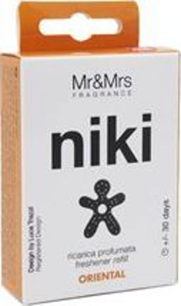 Mr&Mrs Fragrance Mr Mrs Niki Car air freshener refill JRNIKIBX007V00 Refill for Car Scent, Oriental, Black