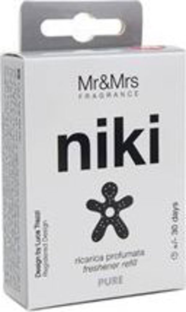 Mr&Mrs Fragrance Mr Mrs Niki Car air freshener refill JRNIKIBX006V00 Refill for Car Scent, Pure, Black