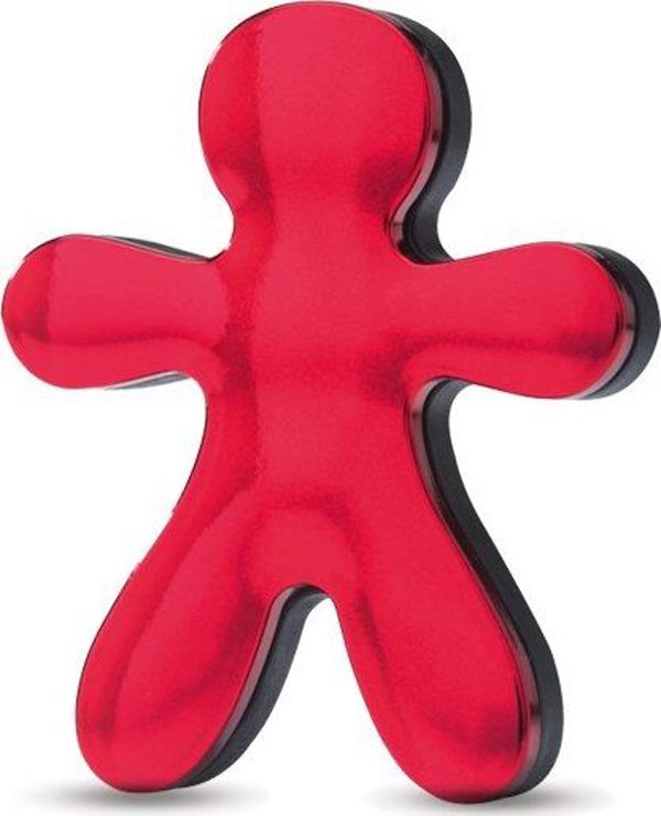 Mr&Mrs Fragrance Mr Mrs JEFF JJEFFC02SU Raspbery Patchouli Scent for Car, 4,5 x 5,5 cm, Chrome Red