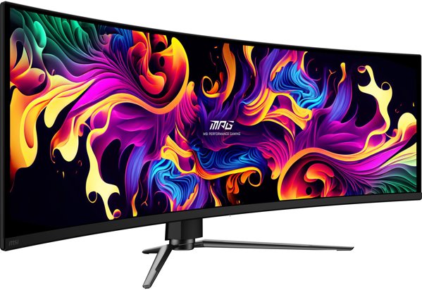 MSI MPG 491CQPXDE QD-OLED monitor komputerowy 124,5 cm (49") 5120 x 1440 px Dual QHD Czarny