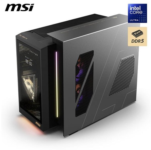 MSI MEG Vision X AI 2nd 2NVZ9 234AT - DT - Core Ultra 9 285K / 3.2 GHz - RAM 128 GB - SSD 2 TB - NVMe - GeForce RTX 5090 - Wi-Fi 6, Wi-Fi 7, Bluetooth, 1GbE, 2.5GbE, 5GbE - WLAN: 802.11a/b/g/n/ac/ax/be, Bluetooth 5.4 - Win 11 Home - Monitor: keiner