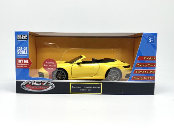 Χυτό μοντέλο Porsche 911 Carrera Cabriolet, 1:32