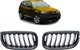 MTuning Μπροστινή μάσκα μεμονωμένες γρίλιες Gloss Black για BMW X3 E83 pre-facelift 2003-2006