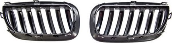 MTuning Μπροστινή μάσκα μεμονωμένες γρίλιες Gloss Black για BMW X3 E83 pre-facelift 2003-2006