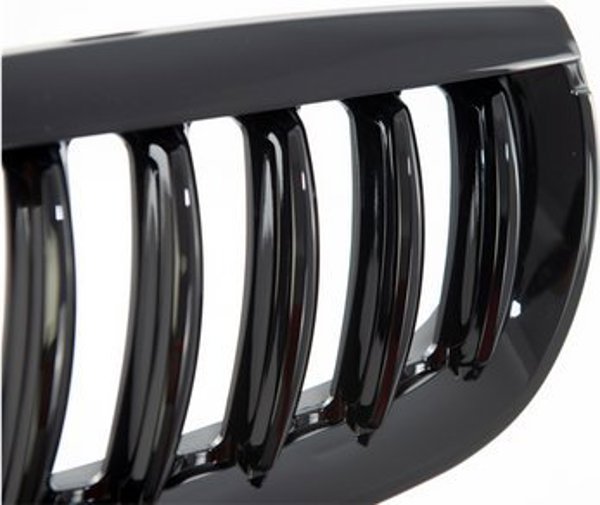 MTuning Μπροστινή μάσκα μεμονωμένες γρίλιες Gloss Black για BMW X3 E83 pre-facelift 2003-2006