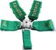 MTuning_F Ζώνες Ασφαλείας 5 Σημείων 3" Green - Takata Replica για Tuning