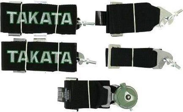 MTuning_F Ζώνες Ασφαλείας 5 Σημείων Takata Replica, 3" Black, Αθλητικές Ζώνες Αυτοκινήτου