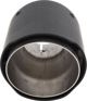 MTuning Μύτη Εξάτμισης Carbon 114mm, Είσοδος 76mm, Ανοξείδωτο Ατσάλι 201SS, Universal Slip-on Σχεδιασμός