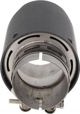 MTuning Μύτη Εξάτμισης Carbon 114mm, Είσοδος 76mm, Ανοξείδωτο Ατσάλι 201SS, Universal Slip-on Σχεδιασμός