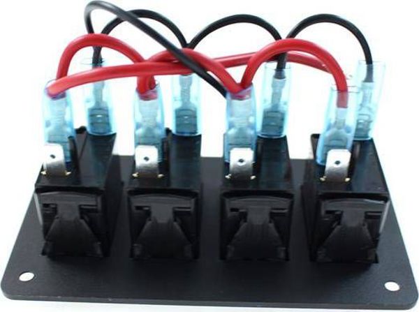 MTuning_F Διακόπτης Πίνακα Αλουμινίου με 4 Θέσεις ON/OFF - Κόκκινος