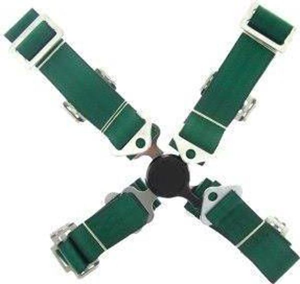 MTuning_F Ζώνες Ασφαλείας 4 Σημείων 2" Green - Racing Harness