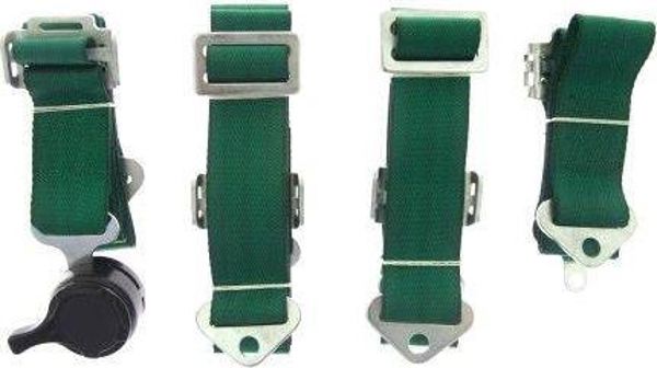 MTuning_F Ζώνες Ασφαλείας 4 Σημείων 2" Green - Racing Harness