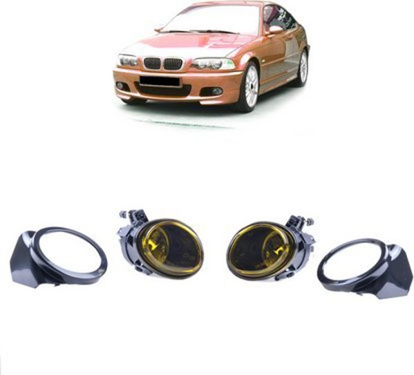 MTuning Σετ φώτων ομίχλης Yellow BMW 3 (E46) Coupe Cabrio Sedan Touring 5 (E39) Sedan Touring 1998-2006