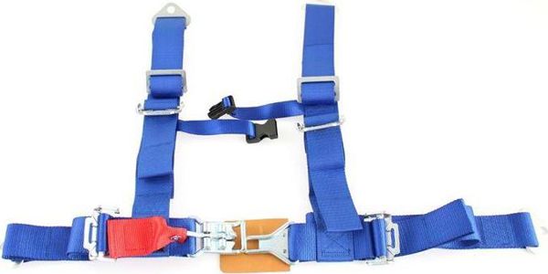 MTuning_F Ζώνες Ασφαλείας 4 Σημείων 2" Μπλε - Sport Harness για Αυτοκίνητο