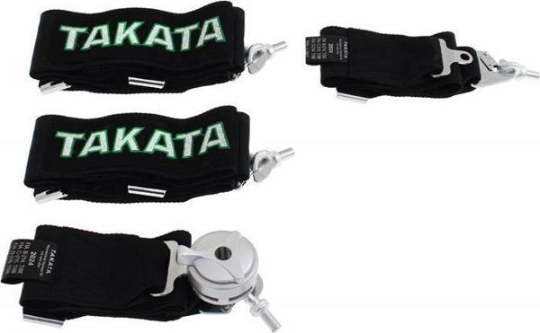 MTuning_F Ζώνες Ασφαλείας 4 Σημείων 3" Takata Replica - Μαύρο Χρώμα