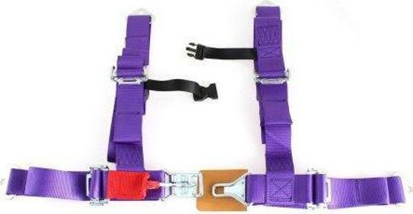 MTuning_F Ζώνες Ασφαλείας 4 Σημείων 2" Μοβ – DTM Sport Safety Belts