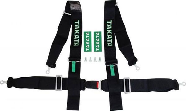 MTuning_F Ζώνες Ασφαλείας 4 Σημείων 3" Takata Replica - Μαύρο