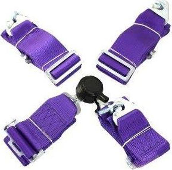 MTuning_F Ζώνες Ασφαλείας 4 Σημείων 3" Purple - Αθλητικές Ζώνες Αυτοκινήτου