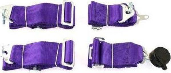 MTuning_F Ζώνες Ασφαλείας 4 Σημείων 3" Purple - Αθλητικές Ζώνες Αυτοκινήτου