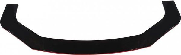 MTuning Universal Splitter Εμπρόσθιου Προφυλακτήρα 3 Τεμαχίων, ABS Gloss Black, Μαύρο/Κόκκινο