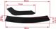MTuning Universal Splitter Προφυλακτήρα 3 Τεμαχίων, ABS, Μαύρο