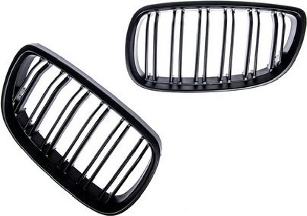 MTuning Δίφυλλη Σπορ Μάσκα Matt Black για BMW 3 E92 E93 πριν Λίφτινγκ 2005-2010