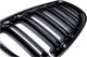 MTuning Δίφυλλη Σπορ Μάσκα Matt Black για BMW 3 E92 E93 πριν Λίφτινγκ 2005-2010