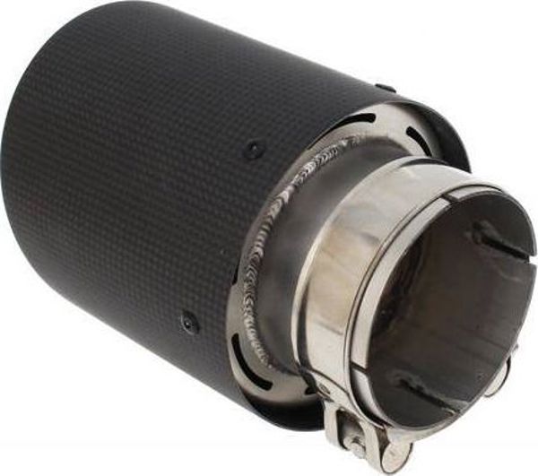MTuning Τελική Κεφαλή Εξάτμισης 89mm, Είσοδος 57mm, Carbon, Μήκος 160mm