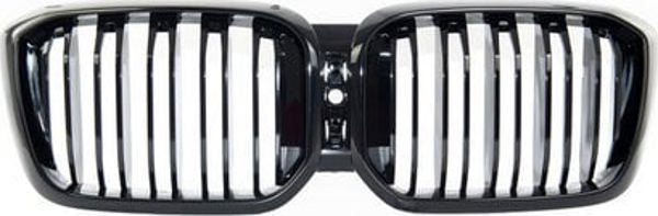 MTuning Μάσκα Μπροστινή Διπλά Πλευρικά Μέρη Gloss Black BMW X3 G01 F97 X4 G02 F98 Facelift 2021-Σήμερα
