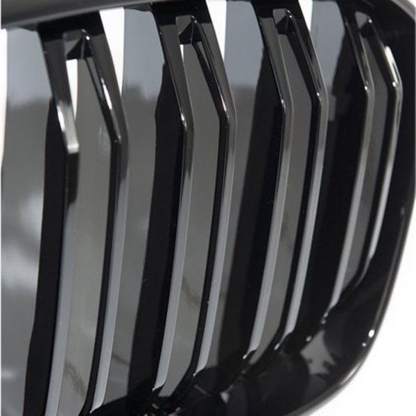 MTuning Μάσκα Μπροστινή Διπλά Πλευρικά Μέρη Gloss Black BMW X3 G01 F97 X4 G02 F98 Facelift 2021-Σήμερα