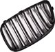 MTuning Sport Γρίλια Διπλή με Ράβδους Gloss Black για BMW 5 F07 2013-2017