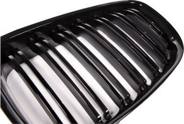 MTuning Sport Γρίλια Διπλή με Ράβδους Gloss Black για BMW 5 F07 2013-2017