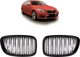 MTuning Sport Γρίλια Διπλή με Ράβδους Gloss Black για BMW 5 F07 2013-2017