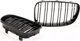 MTuning Γρίλια σπορ διπλά πλευρικά Gloss Black για BMW 1 (E81, E87) Hatchback, 1 (E88) Cabrio, 1 (E82) Coupe Facelift 2007-2011