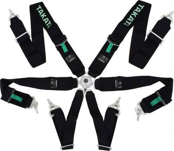 MTuning_F Pasy sportowe 6p 3" Black - Takata Replica harness