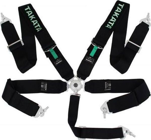 MTuning_F Ζώνες Ασφαλείας 5 Σημείων Takata Replica, 3" Racing Harness, Μαύρο Χρώμα
