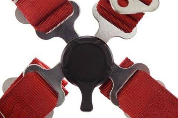 MTuning_F Ζώνες Ασφαλείας Τύπου Racing 4 Σημείων 2" Κόκκινες - Quick Release