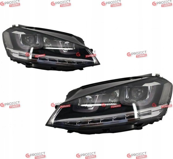 MTuning Σετ λαμπτήρων αλογόνου Chrome VW GOLF VII πριν από το λίφτινγκ 2013-2017 14058193 4099654031269