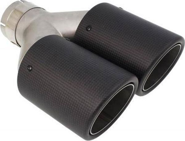 MTuning Διπλή Απολήξη Εξάτμισης Carbon XL, 2x89mm, Είσοδος 57mm, Ρυθμιζόμενη