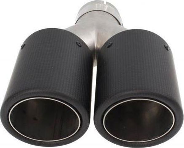 MTuning Διπλή Απολήξη Εξάτμισης Carbon XL, 2x89mm, Είσοδος 57mm, Ρυθμιζόμενη