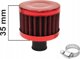 MTuning Filtr odmy 12mm Czerwony