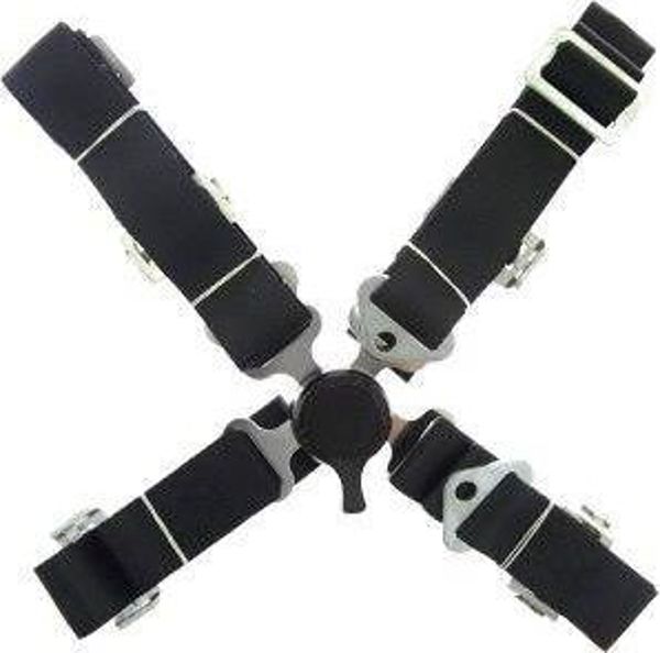 MTuning_F Ζώνες Ασφαλείας 4 Σημείων, 2 ιντσών, Μαύρο Χρώμα - Quick Release
