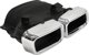 MTuning Τελικό Εξάρτημα Εξάτμισης 285x80mm Είσοδος 160x97mm για Mercedes W212